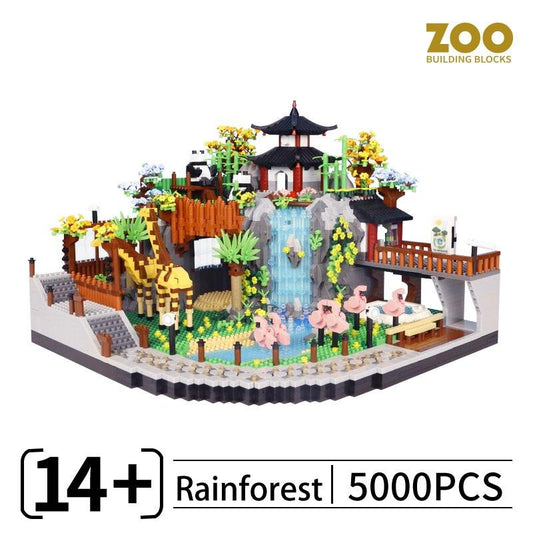 Rainforest Panda Zoo Building Blocks Set - BestShop
