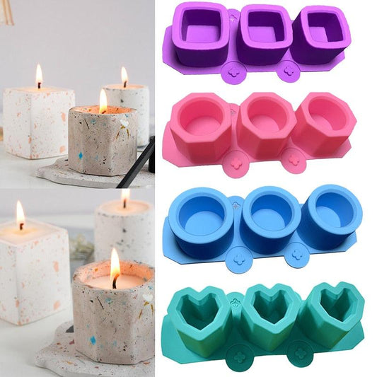 Round Concrete Planter Silicone Candle Making Mold Home Decoration - BestShop