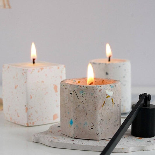 Round Concrete Planter Silicone Candle Making Mold Home Decoration - BestShop