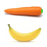 Load image into Gallery viewer, Shapeable Banana Carrot Vegetable Squeeze Toy - BestShop
