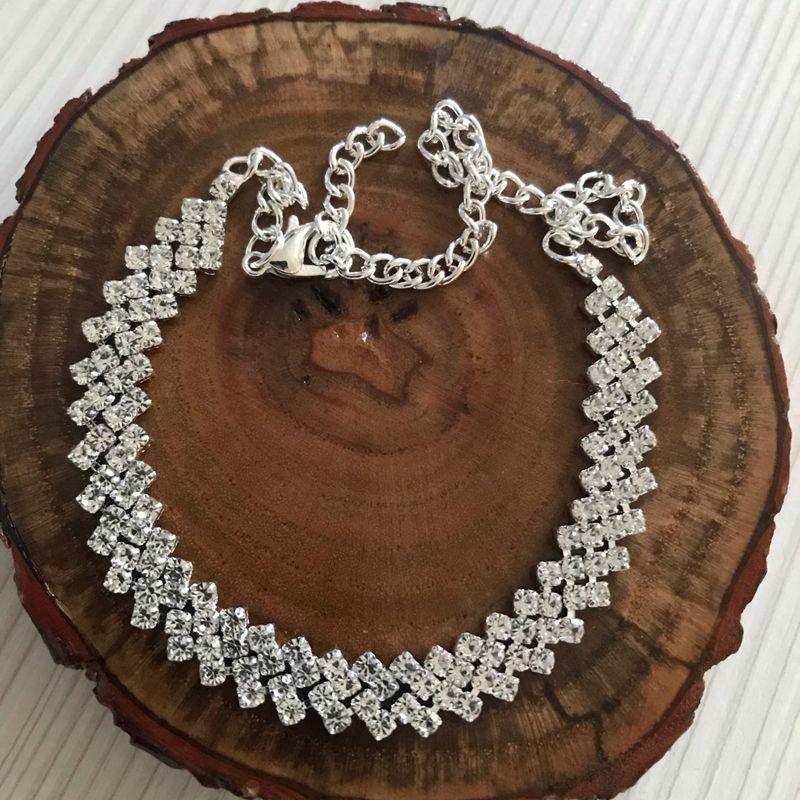 Shiny Cubic Zirconia Chain Anklets for Women - BestShop