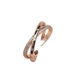 Load image into Gallery viewer, Simple Light Luxury Cross Zircon Ring - BestShop
