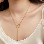 Load image into Gallery viewer, Simple Metal Ball Pendant Necklace - BestShop
