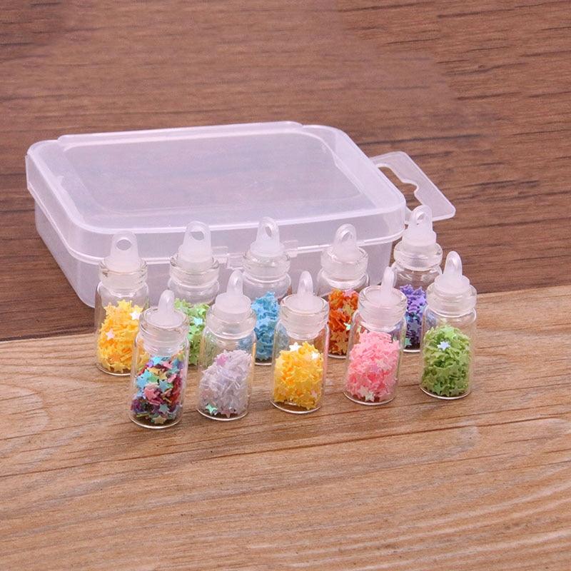 Styles Mix Glass Bottles Milk Tea Cup Ball Earring Charms 10 PCs - BestShop