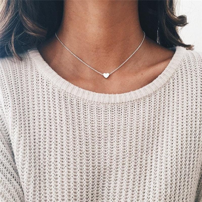 Tiny Heart Choker Necklace for Women - BestShop