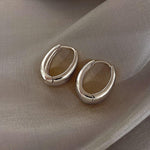 Load image into Gallery viewer, Trendy Simple Silver Color Hoop Earrings For Women - BestShop
