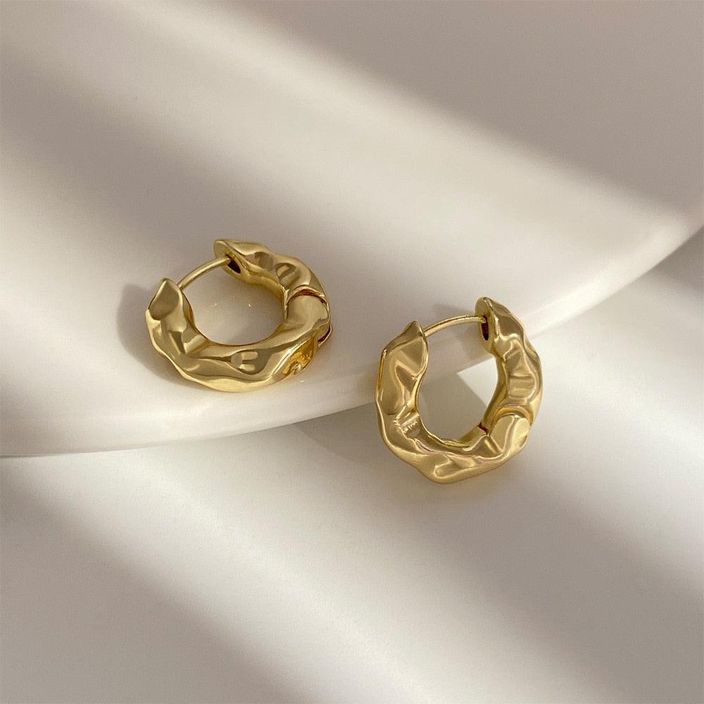 Trendy Simple Silver Color Hoop Earrings For Women - BestShop