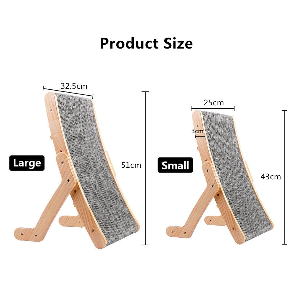 Wooden Cat Scratcher Scraper Detachable Lounge Bed - BestShop