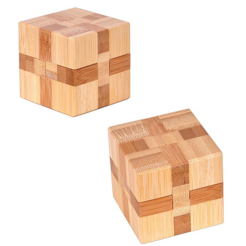 Wooden Kong Ming Lock Lu Ban Lock IQ Brain Teaser Toys - BestShop