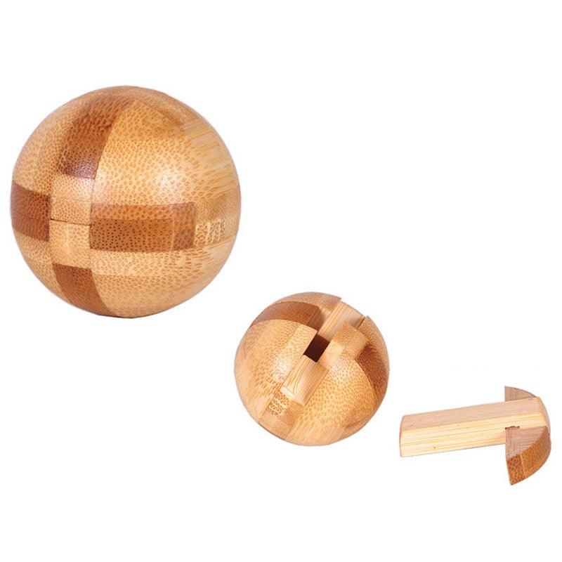 Wooden Kong Ming Lock Lu Ban Lock IQ Brain Teaser Toys - BestShop