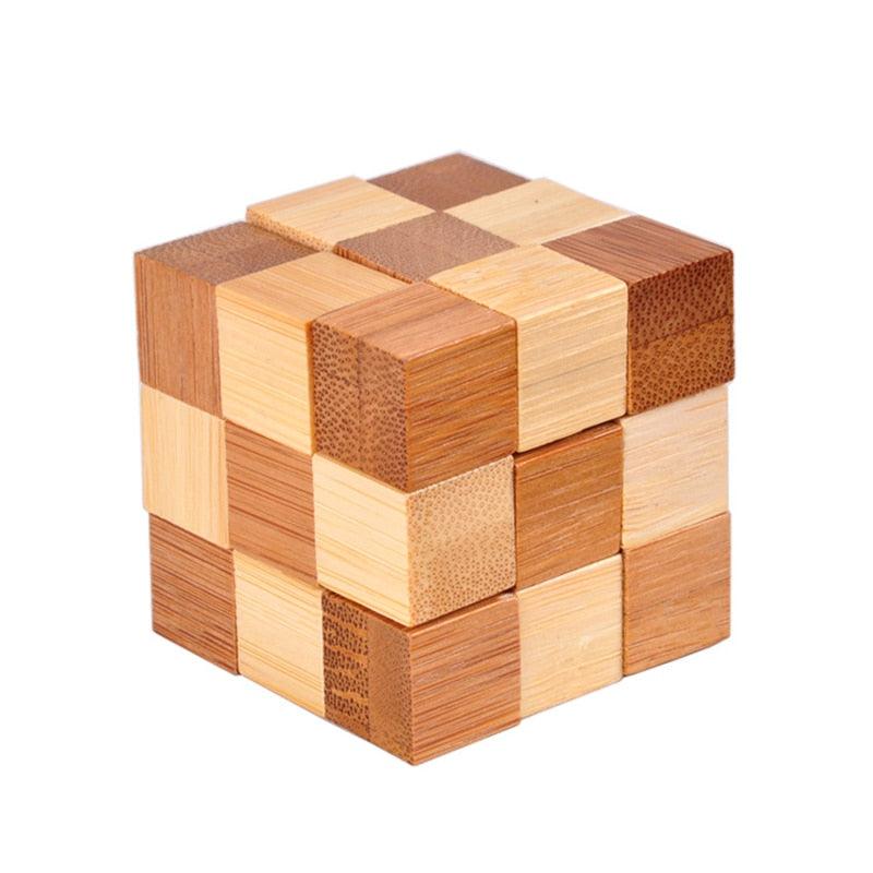 Wooden Kong Ming Lock Lu Ban Lock IQ Brain Teaser Toys - BestShop