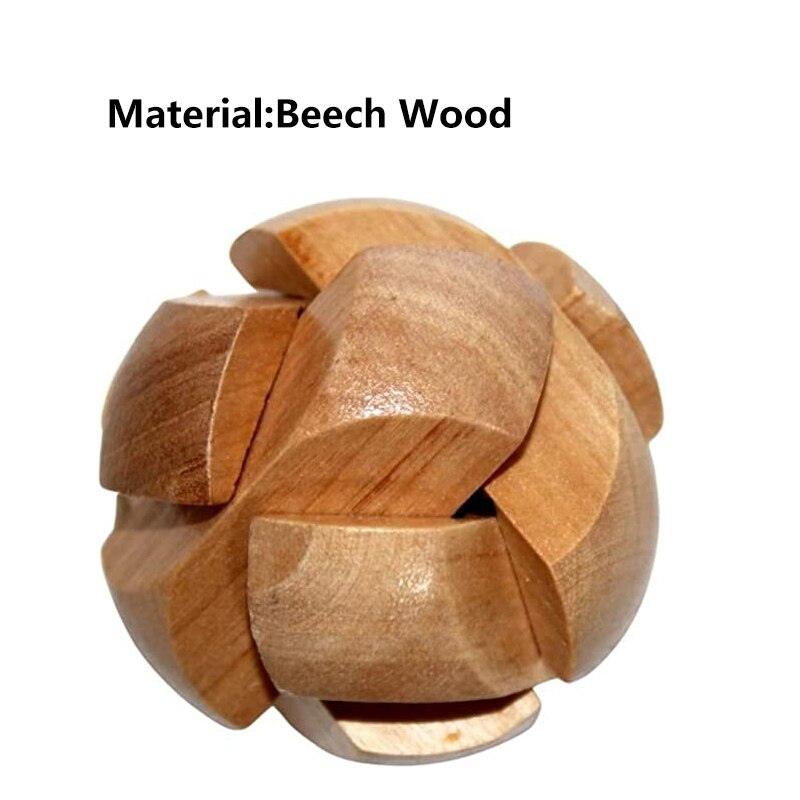 Wooden Kongming Lock 3D Brain Teaser Puzzle - BestShop
