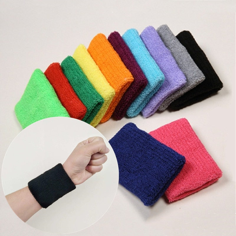 1PC Colorful Cotton Unisex Sport Sweatband Wristband - BestShop