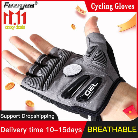 New Half-Finger Men's and Women's Cycling Gloves - BestShop