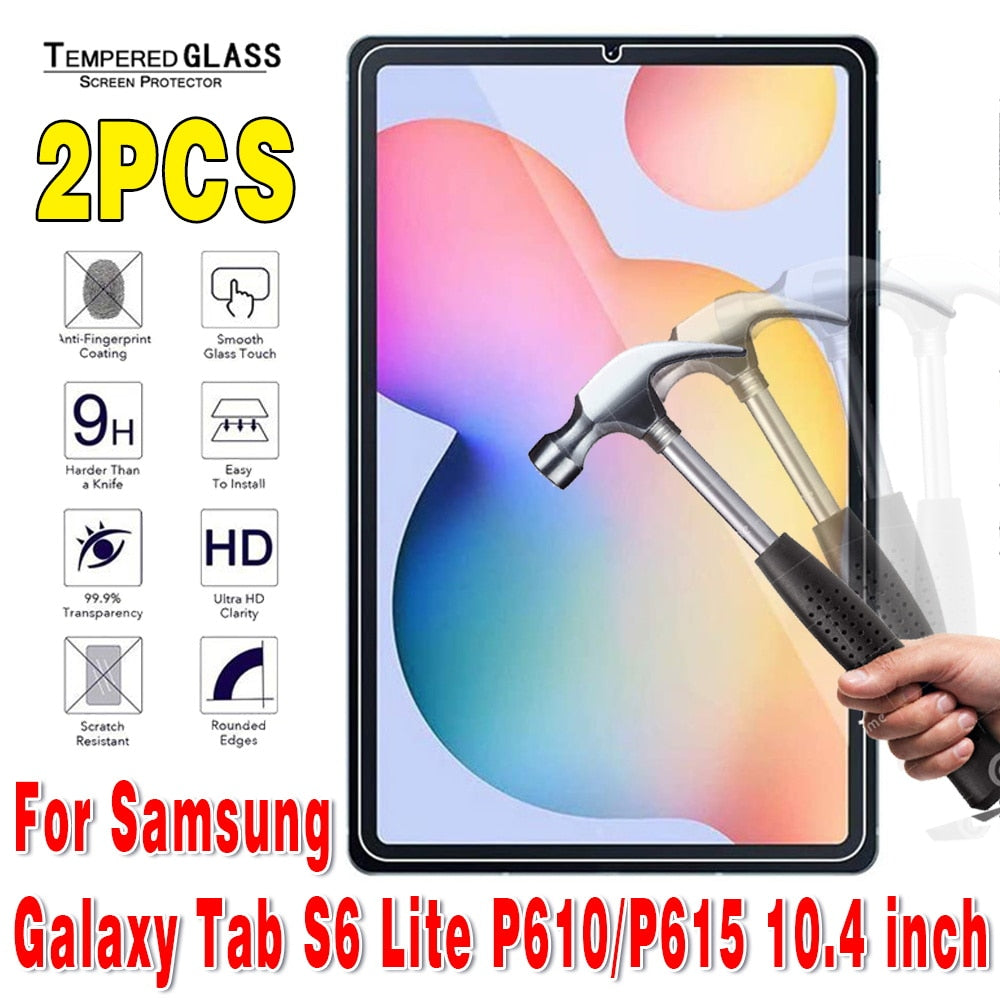 2Pcs for Samsung Galaxy Tab S6 Lite 10.4'' Tempered Glass - BestShop
