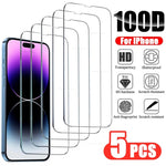 Load image into Gallery viewer, 5Pcs Tempered Glass for iPhone 14 13 12 11 Pro Max - BestShop
