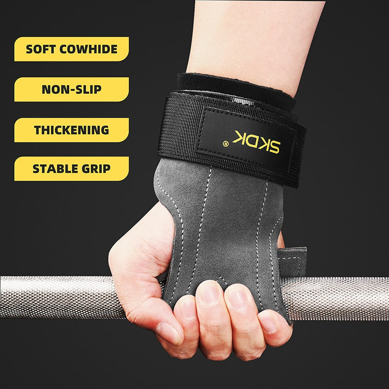 SKDK Gym Grips Palm Guards Cowhide Palm Protector - BestShop