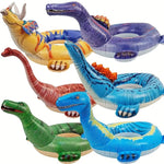 Load image into Gallery viewer, Summer Inflatable Dinosaur Pool Floats Simulation Triceratops Swimming Ring Outdoor Water Game Vacation Party Toy Gifts For Kids - BestShop
