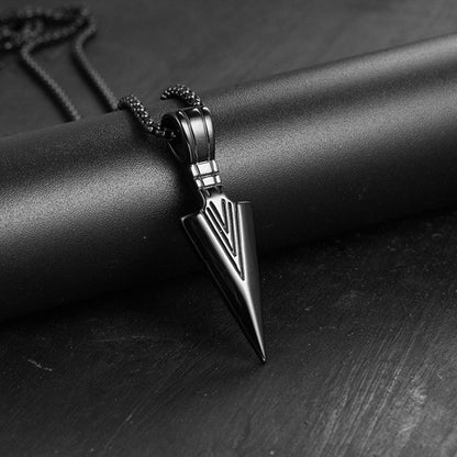2023 Fashion New Black Rectangle Pendant Necklace for Men - BestShop