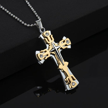 2023 Fashion New Black Rectangle Pendant Necklace for Men - BestShop