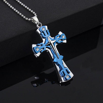 2023 Fashion New Black Rectangle Pendant Necklace for Men - BestShop