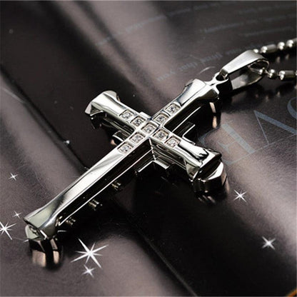 2023 Fashion New Black Rectangle Pendant Necklace for Men - BestShop