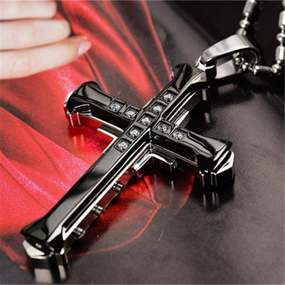 2023 Fashion New Black Rectangle Pendant Necklace for Men - BestShop