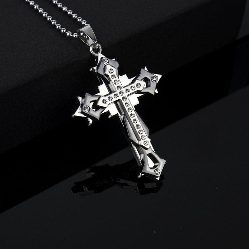 2023 Fashion New Black Rectangle Pendant Necklace for Men - BestShop