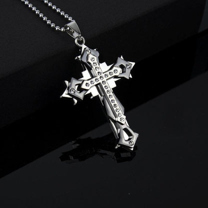 2023 Fashion New Black Rectangle Pendant Necklace for Men - BestShop