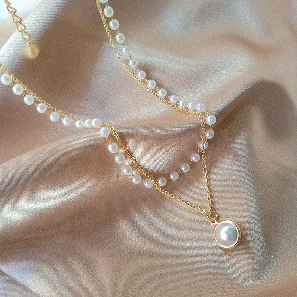 2023 New Fashion Cute Kpop Pearl Choker Necklace - BestShop