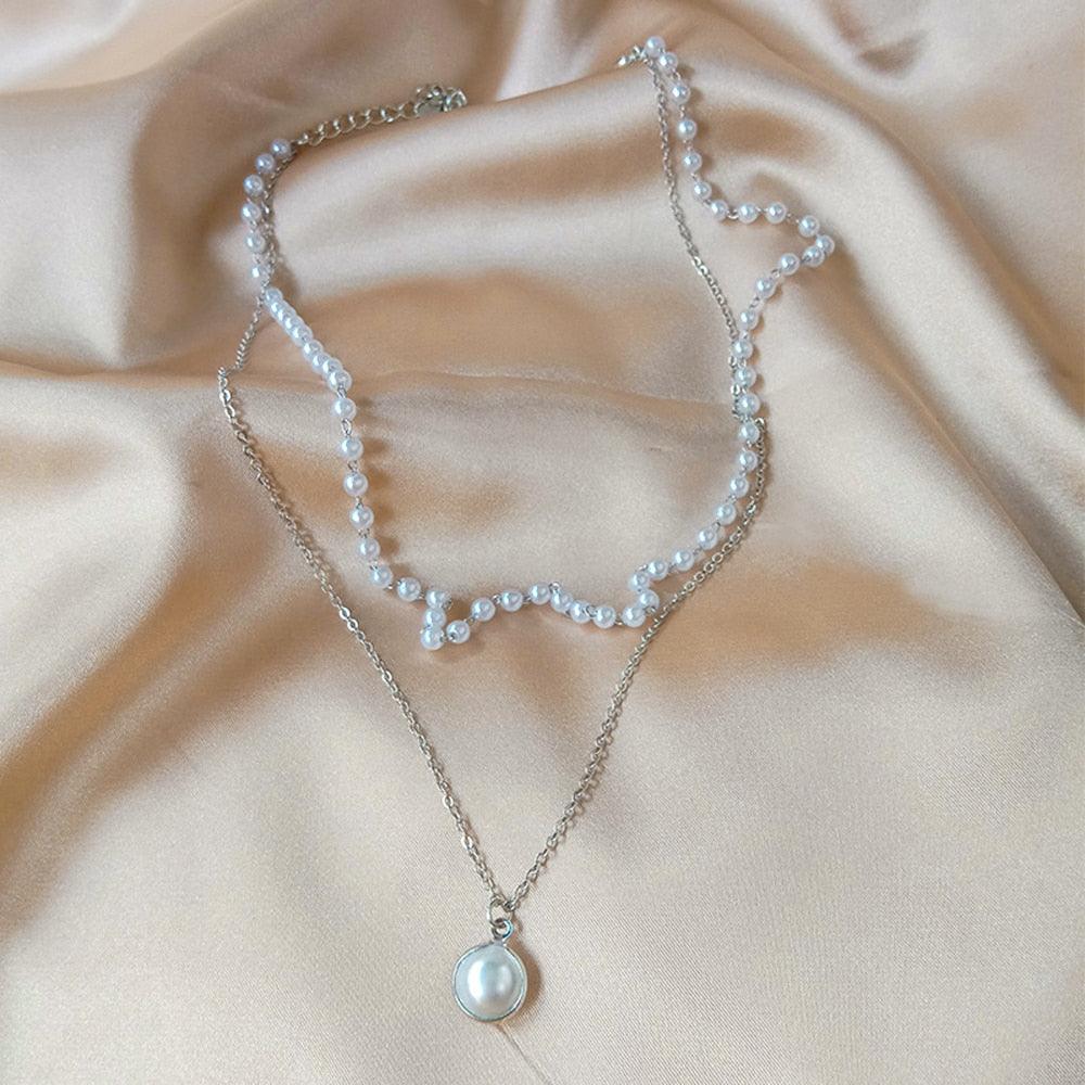 2023 New Fashion Cute Kpop Pearl Choker Necklace - BestShop