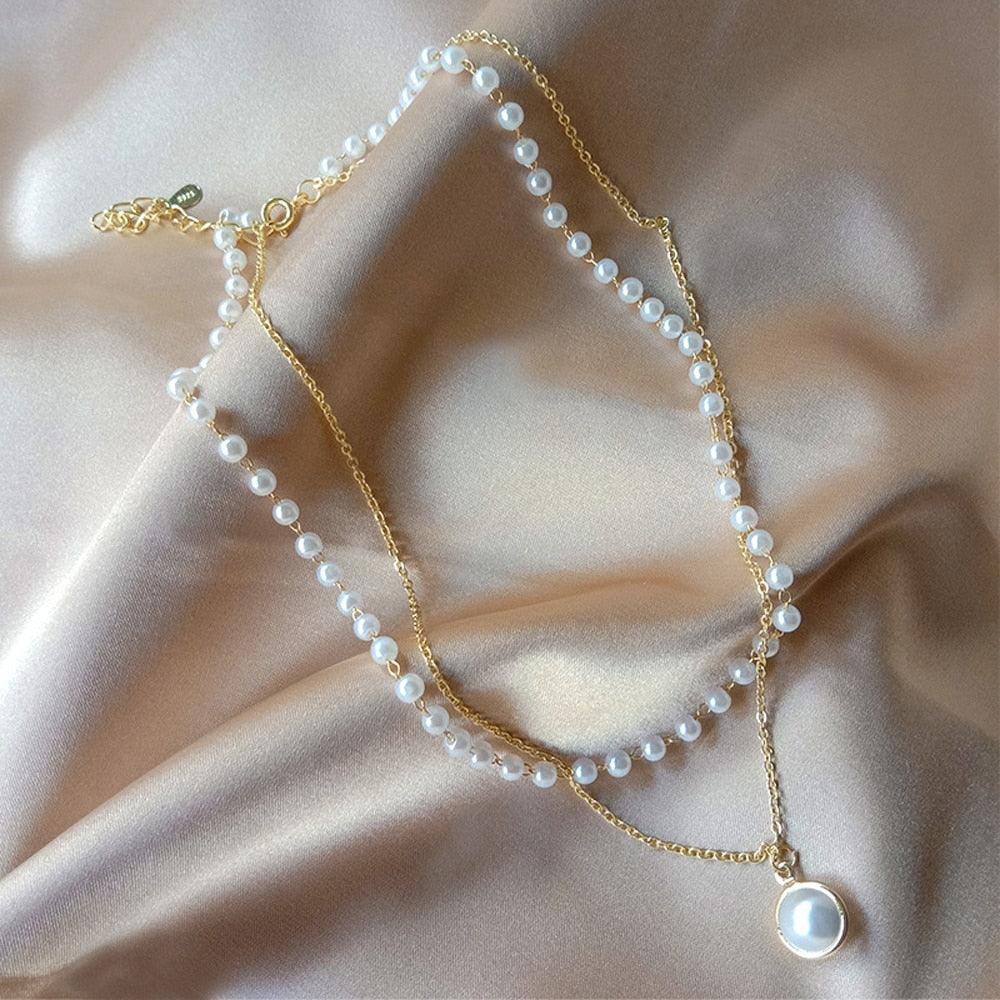 2023 New Fashion Cute Kpop Pearl Choker Necklace - BestShop