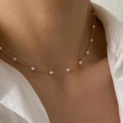 2023 New Fashion Cute Kpop Pearl Choker Necklace - BestShop