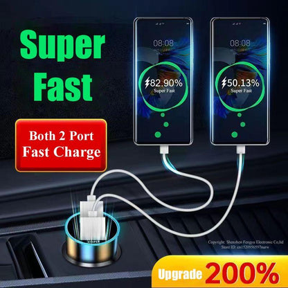 240W 2 Port Super Fast USB Car Charger - BestShop