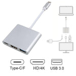 Load image into Gallery viewer, 3 In 1 Type-C HUB USB C To HDMI Cable Adapter - BestShop