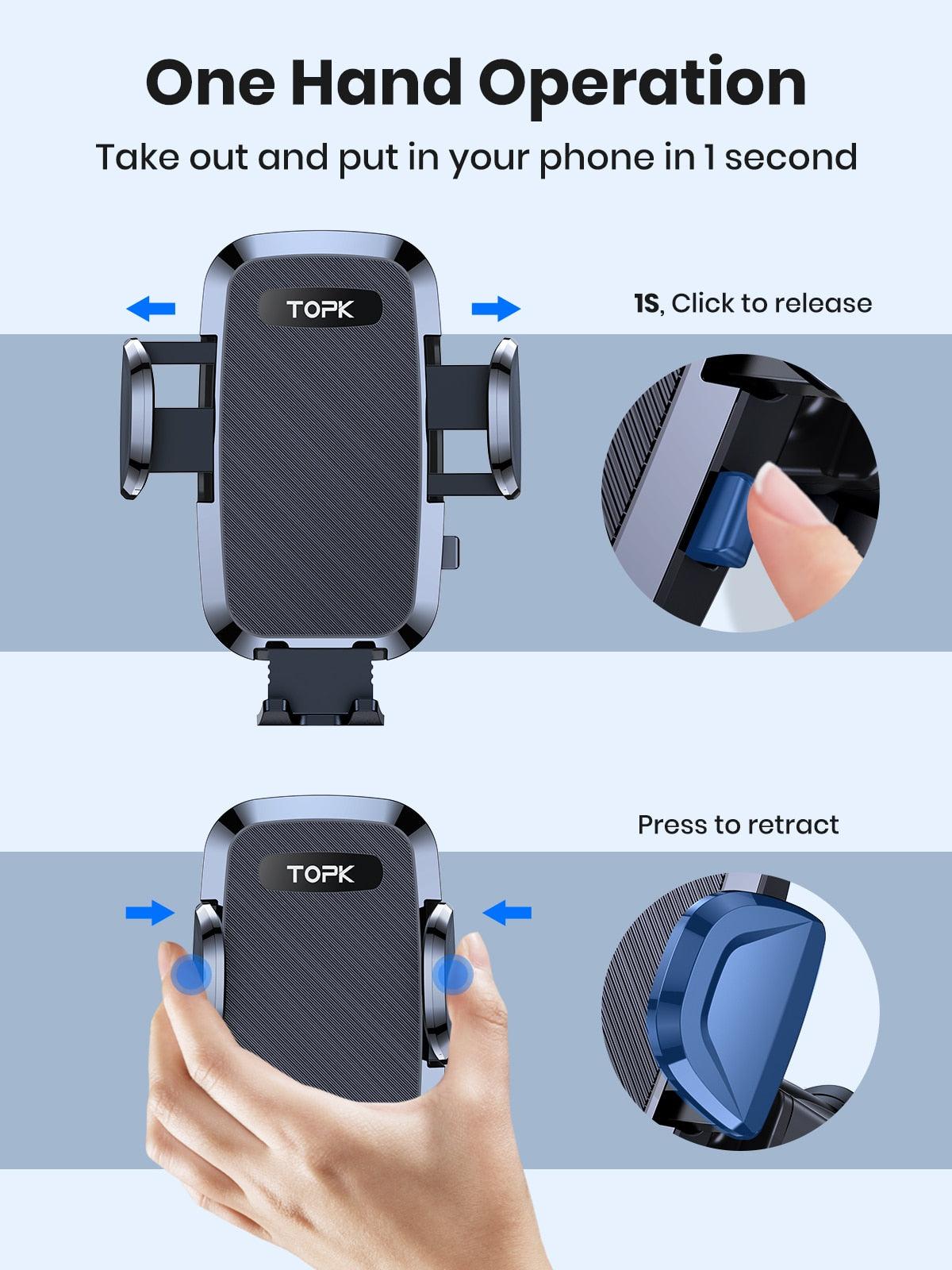 360 Rotatable Car Phone Holder Mount - BestShop