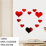 Load image into Gallery viewer, 3D Mirror Love Round Acrylic Wall Sticker - BestShop
