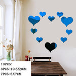 Load image into Gallery viewer, 3D Mirror Love Round Acrylic Wall Sticker - BestShop
