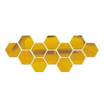 Load image into Gallery viewer, 3D Mirror Wall Sticker Hexagon Decorations - BestShop
