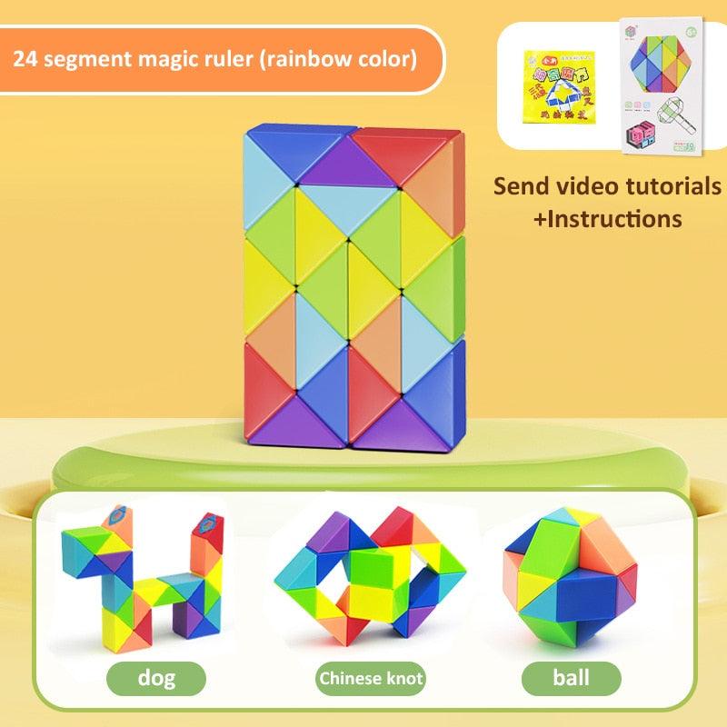 3D Puzzle Fidget Transformable Cube Kid Education Toys - BestShop