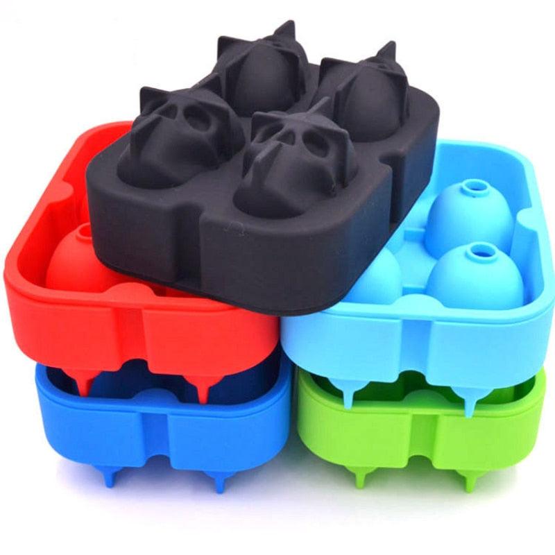 3D Skull Silicone Ice Cube Tray - BestShop