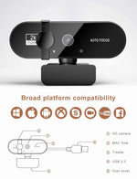 Load image into Gallery viewer, 4K Webcam 1080P Mini Camera With Microphone - BestShop
