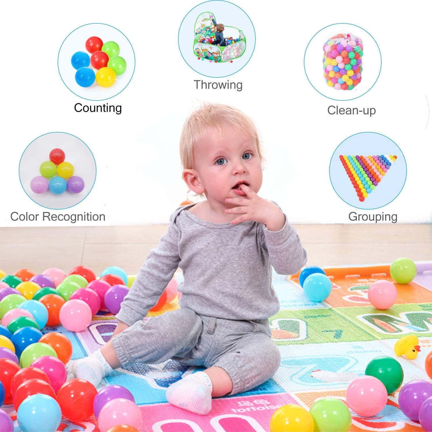 50Pcs Baby Plastic Balls Water Pool Ocean Wave Ball - BestShop