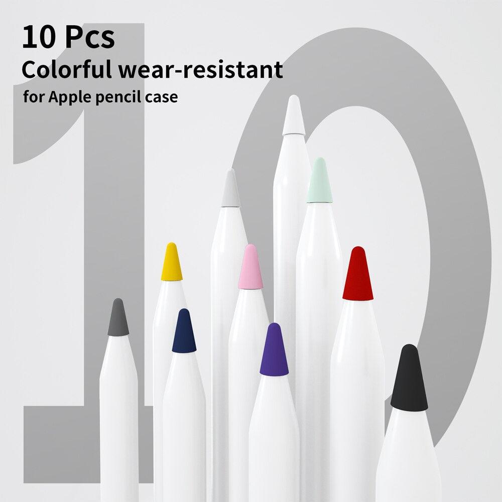 50Pcs Replaceable Silicone Mute Nib Cover For Apple Pencil - BestShop