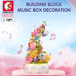 Load image into Gallery viewer, 575pcs Tea Pot Flower Lighting Music Box Building Block - BestShop
