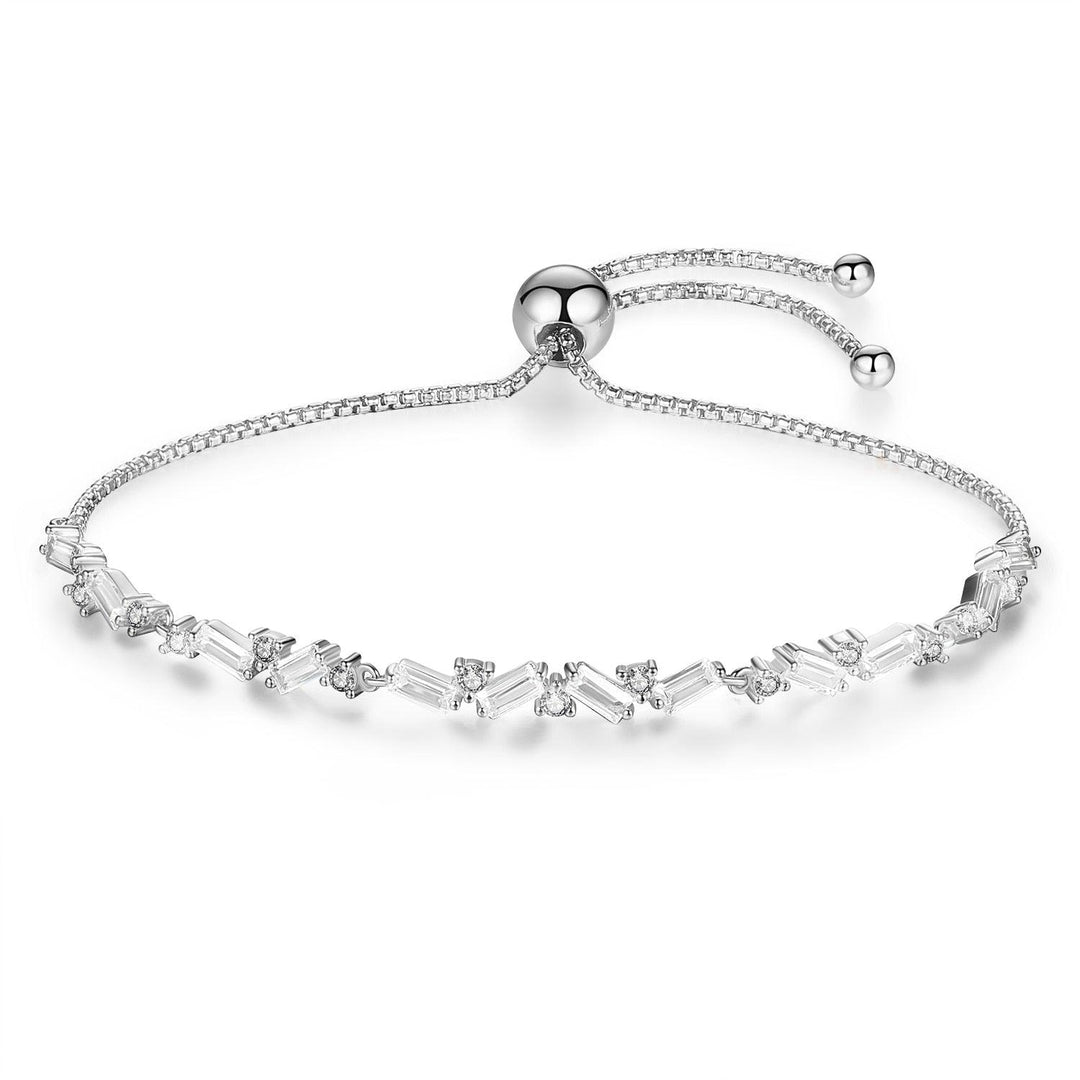 925 Silver Z Charm Tennis Bracelet - BestShop