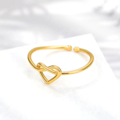 Couple Heart Stainless Steel Rings