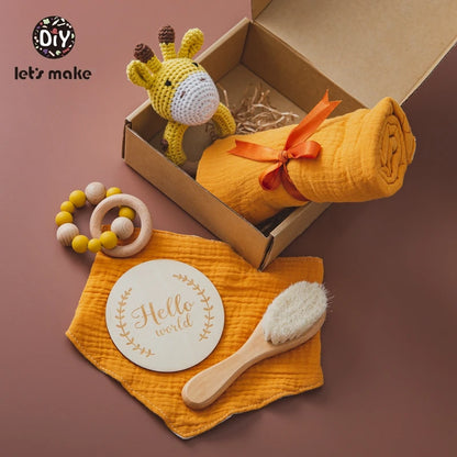 Baby Bath Towel Cotton Blanket Brush Gift Products