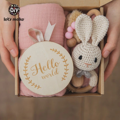 Baby Bath Towel Cotton Blanket Brush Gift Products