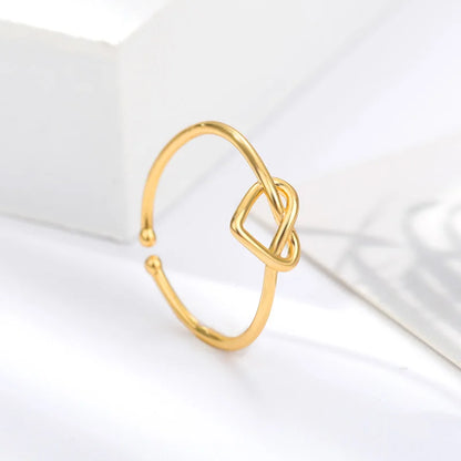 Couple Heart Stainless Steel Rings